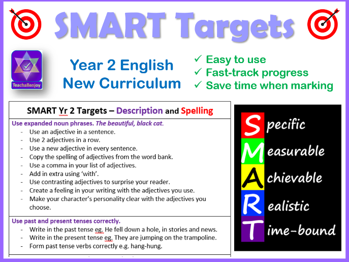 Year 2 SMART Writing Targets New Curriculum Teaching Resources