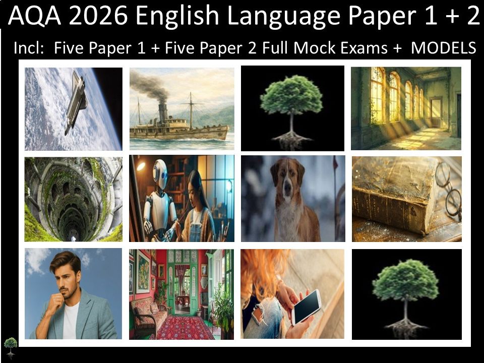 Ten AQA 2026 English Language Paper 1 + 2  Mocks | MODELS