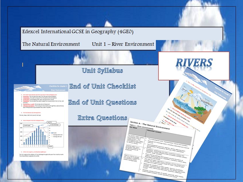 Full guidance on the unit "Rivers", Edexcel International GCSE in