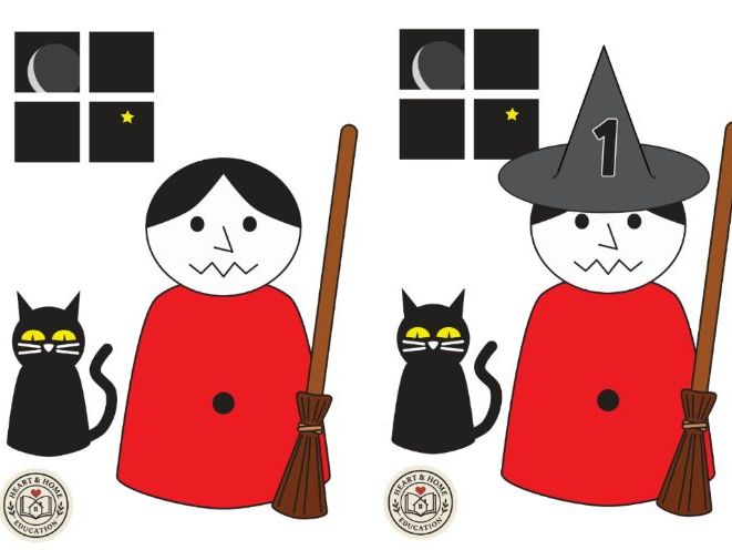 Halloween Counting Activity for EYFS | Witch Hat Number Matching | Early Years Maths Game |