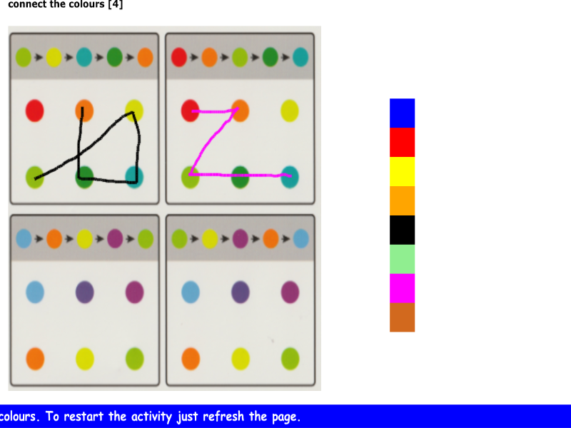 connect the colours [4]
