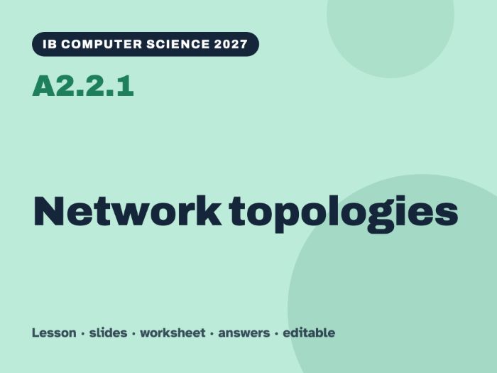 IB Computer Science 2027 – A2.2.1 Network topologies – Lesson & Worksheet
