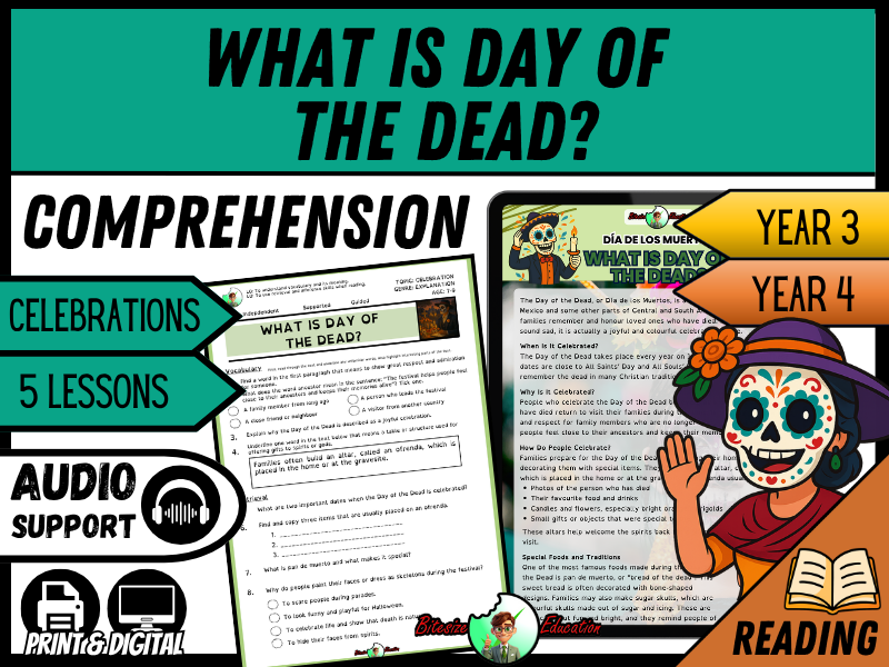 What Is the Day of the Dead? | Reading Comprehension | Year 3/4