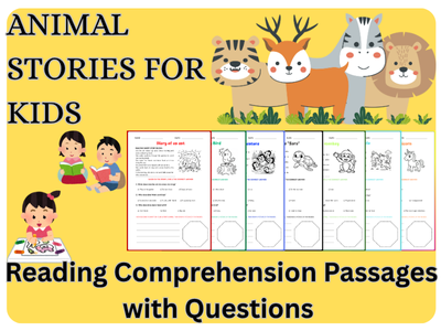 Funny short animal story - Reading Comprehension Passages and Questions worksheet