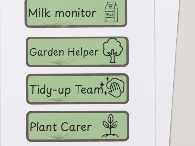 Nature-Inspired Classroom Jobs Pack | EYFS