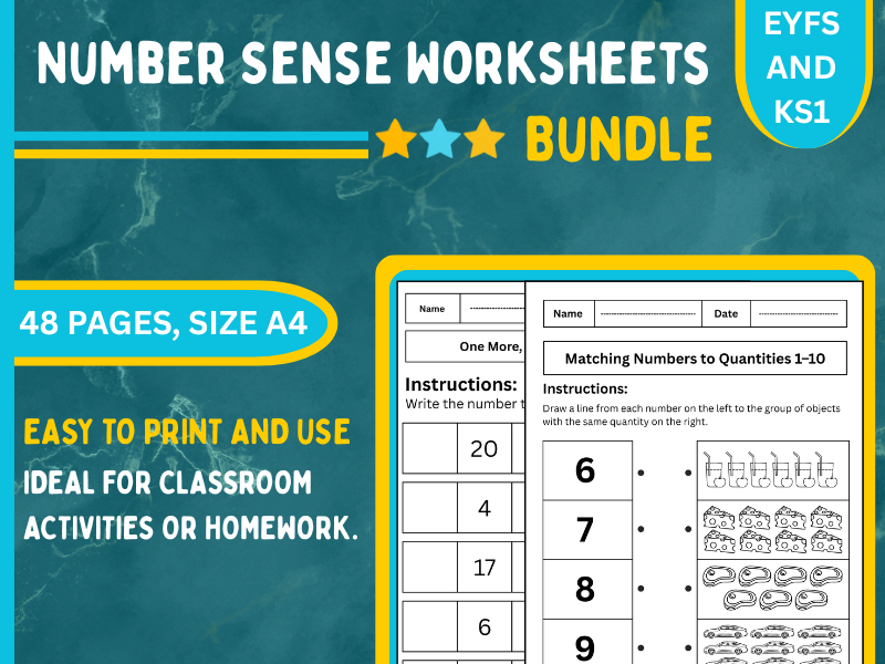 Number Sense Worksheets Bundle