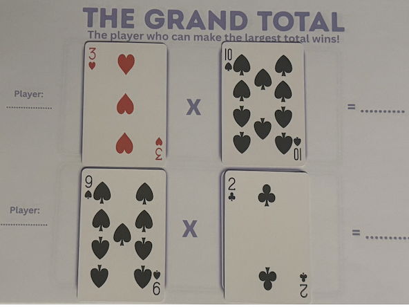 Four operations card games