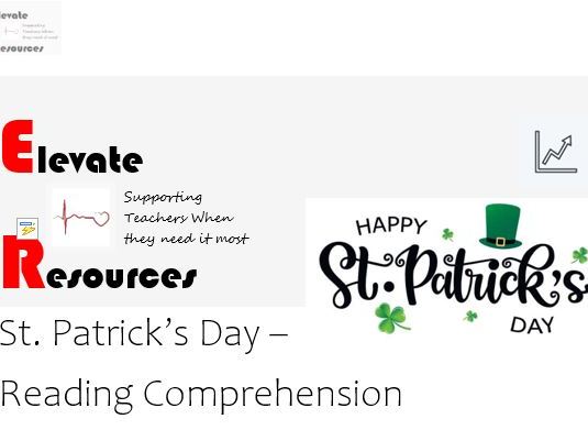 St Patrick s Day Reading Comprehension Free Sample Teaching Resources