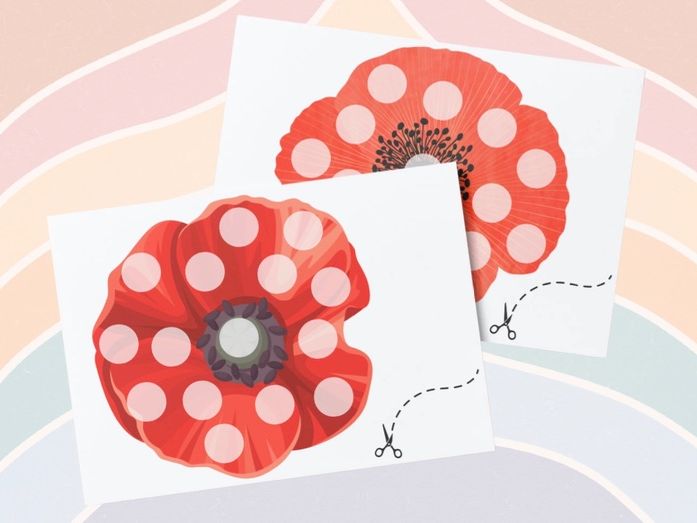 Remembrance - Loose Part Poppies