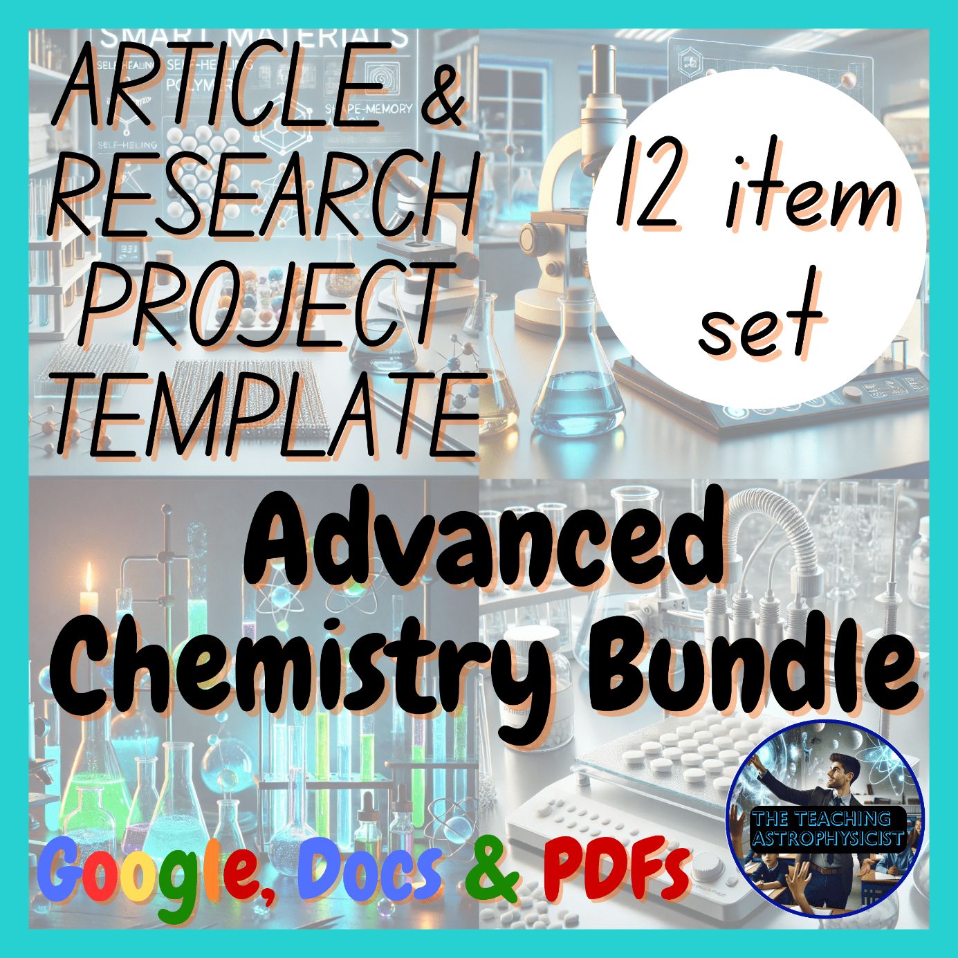 Advanced Chemistry Bundle | 6 Research Project Templates + 6 Articles | Digital