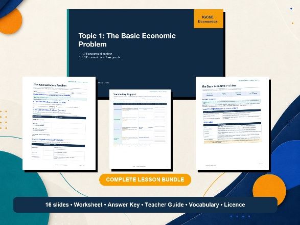 Cambridge IGCSE Economics (0455): Resource Allocation, Economic and Free Goods | Full Lesson