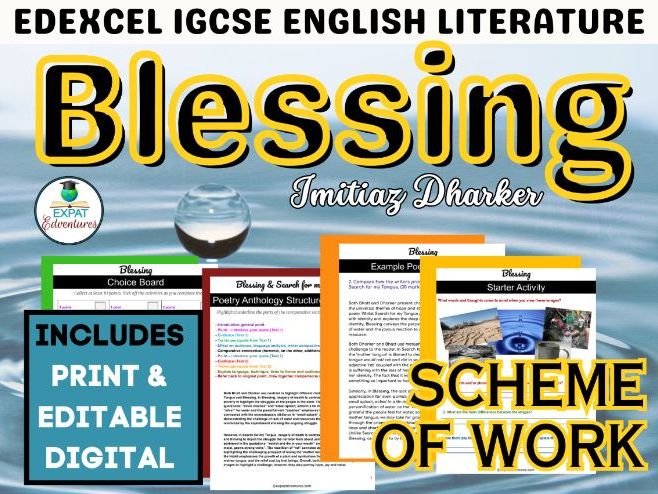 Editable Blessing Poetry Resources