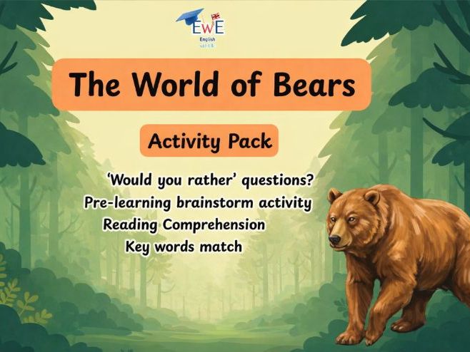 Bears Activity Pack | Fun ‘Would You Rather’, Nonfiction Reading & Key Word Match  | KS1, KS2 |