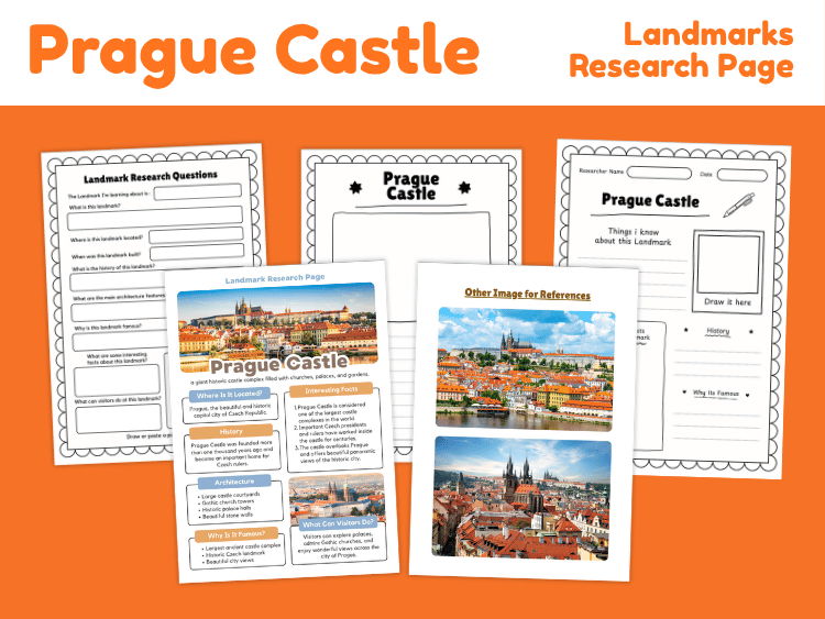 Prague Castle Landmark Research Project | History & Geography Worksheets
