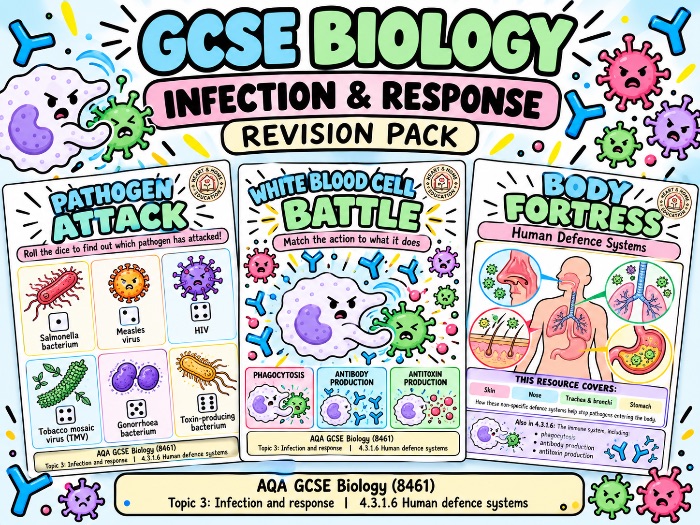 GCSE Biology Infection & Response Revision Pack
