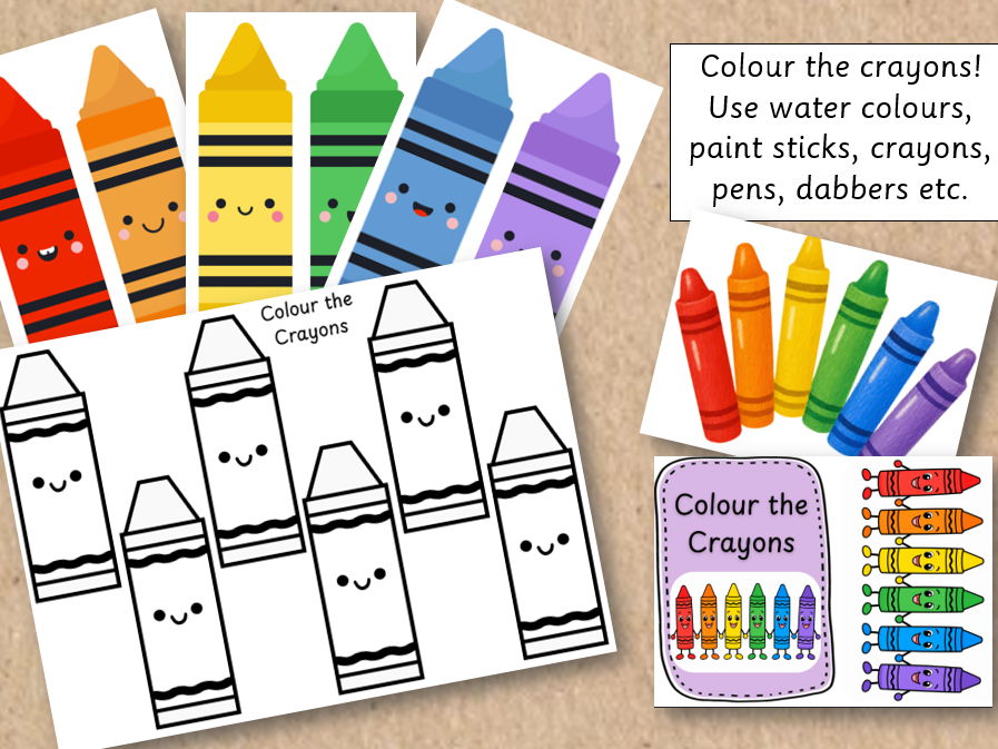 Colour the crayons