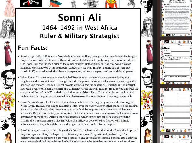 Sonni Ali PACKET & ACTIVITIES, Important Historical Figures Series