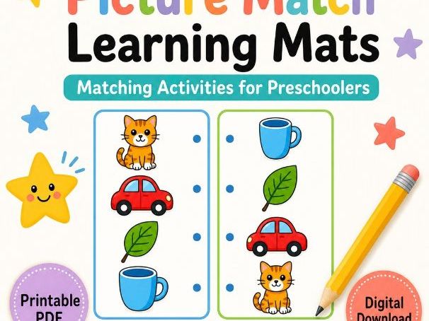 Picture Match Learning Mats