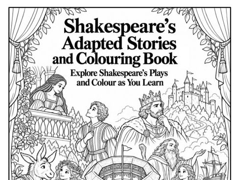 Much Ado About Nothing – Adapted Shakespeare Story and Colouring Booklet – 23 Printable Pages
