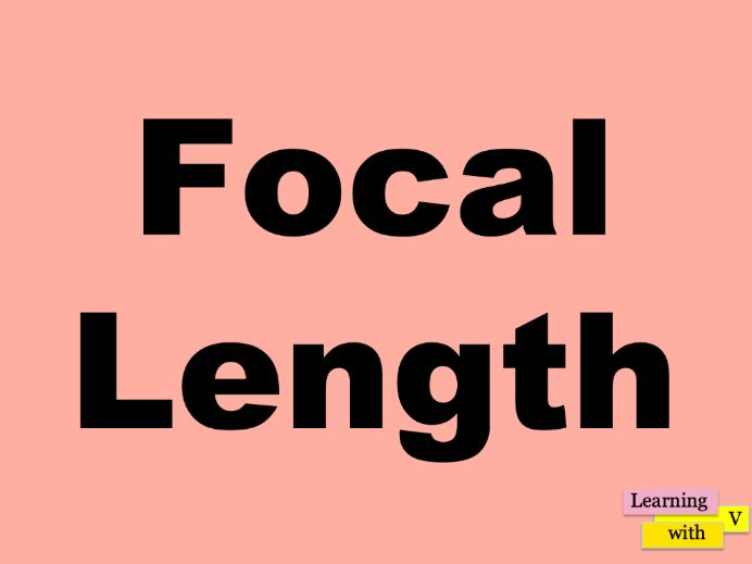 Focal Length and Lenses in Photography Lesson.