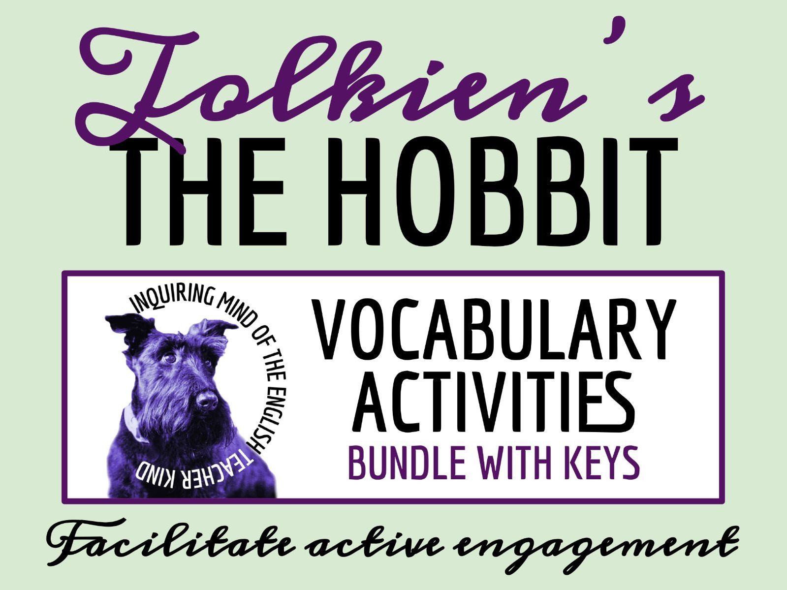 The Hobbit Vocabulary Games | Crossword Puzzles | Word Searches | Worksheets