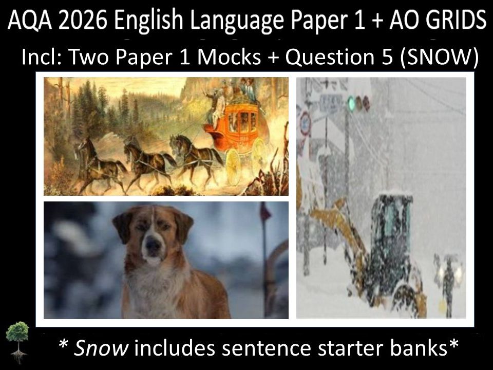 Two AQA 2026 English Language Paper 1 | AO GRIDS + Q5 (SNOW)