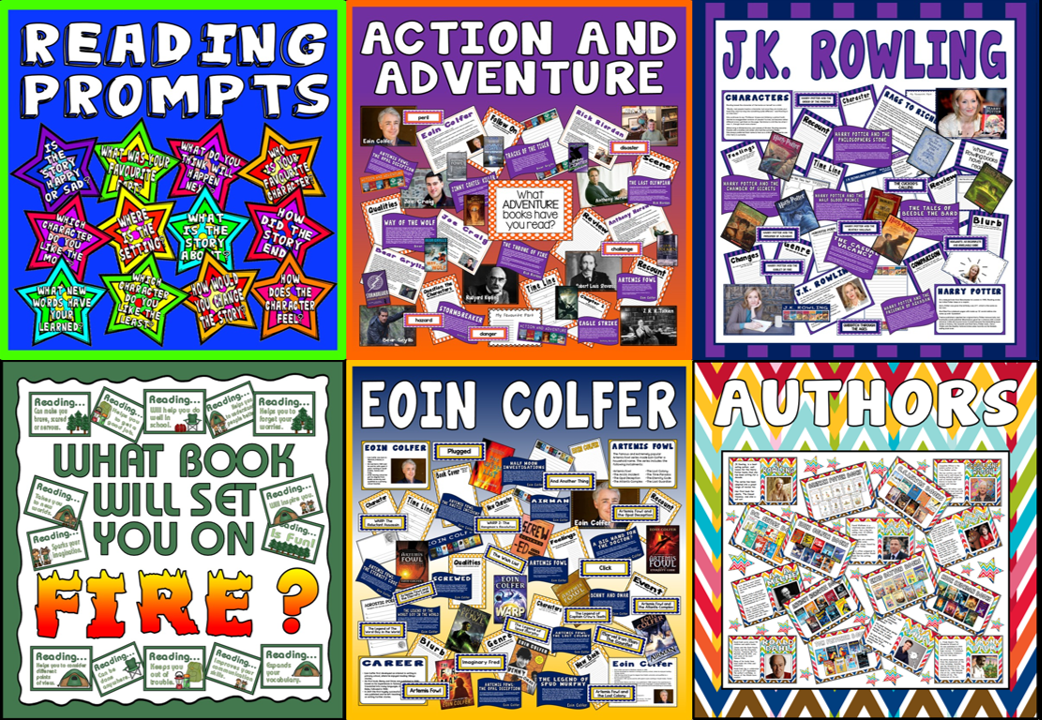 *BUNDLE* READING RESOURCES, AUTHORS, ACTION AND ADVENTURE J.K ROWLING