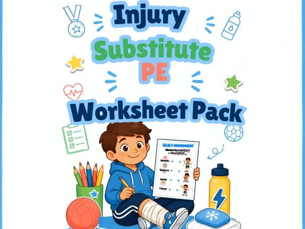 Injury Substitute PE Worksheet Pack