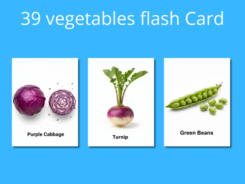 Vegetable Flash Cards