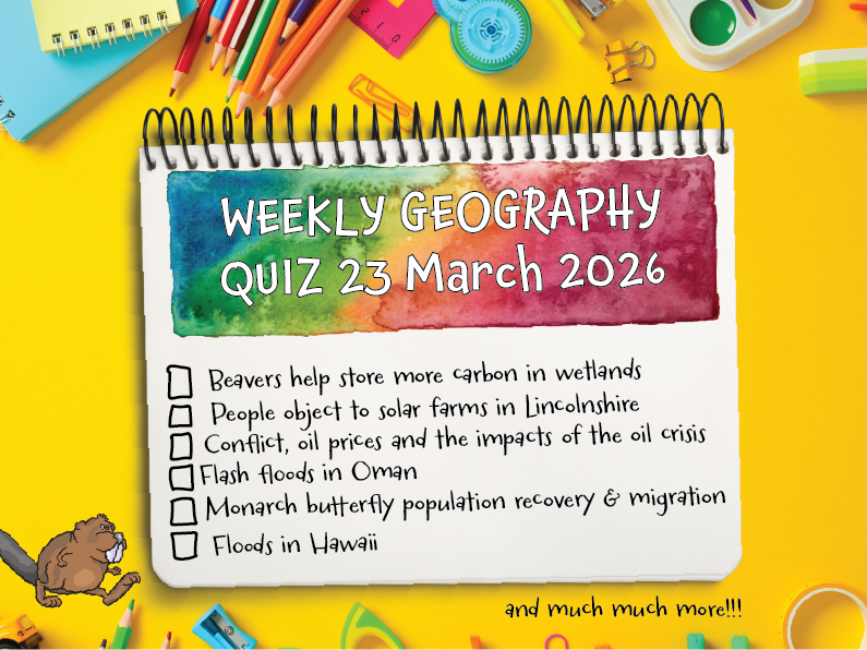 Weekly Geography News Quiz 23 March 2026