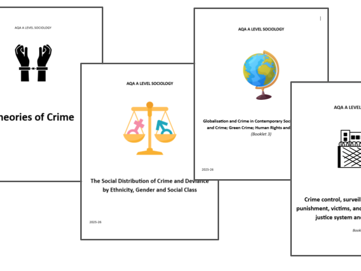 Complete Set of 4 x Crime Booklets