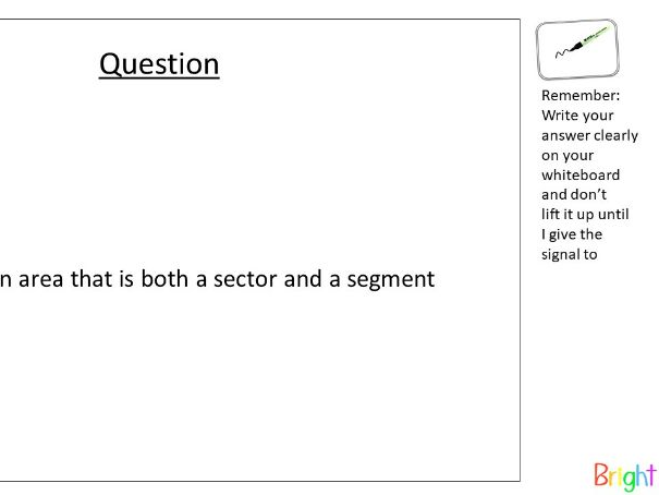 Parts of circles - AFL questions