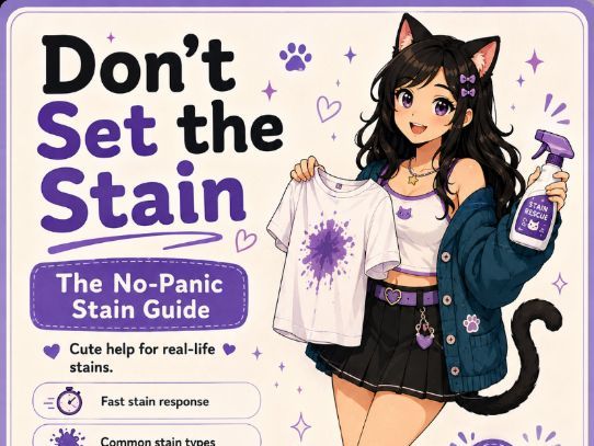 Laundry Stain Removal Life Skills Guide | Clothing Care PDF for Teens