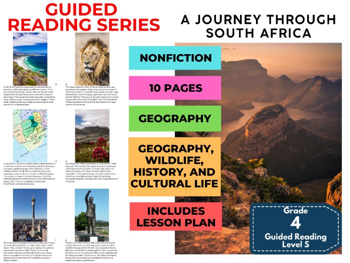 Year 5 South Africa: Guided Reading Level S with Lesson Plan