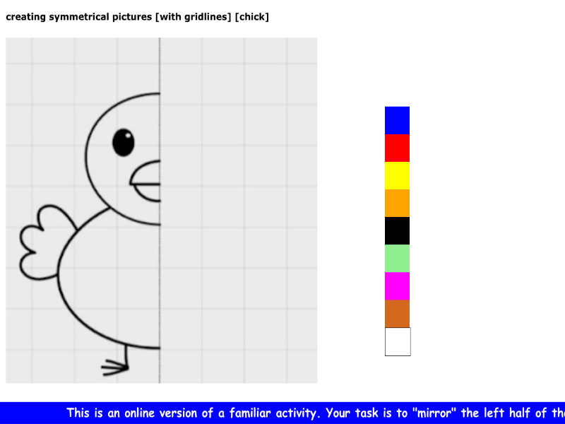 creating symmetrical pictures [with gridlines] [chick]