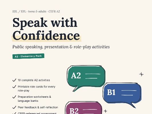 ESL Speaking & Role-Play Activities A2 Elementary | Speak with Confidence