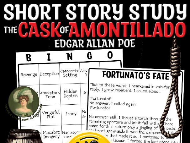 The Cask of Amontillado BINGO Game by Edgar Allan Poe | Sub Plan