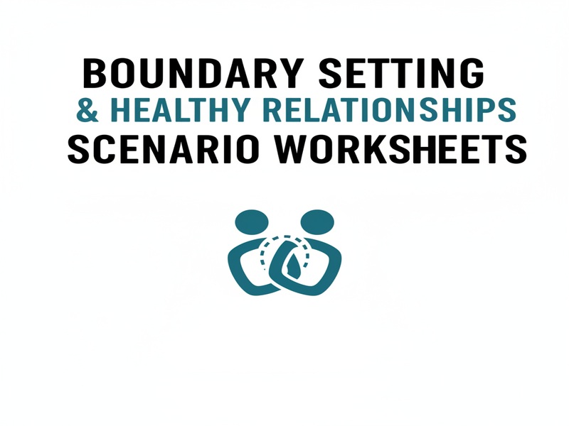 Boundary Setting & Healthy Relationships Scenario Worksheets