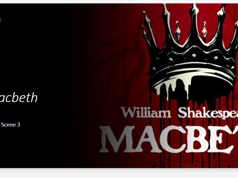 A Lesson on Macbeth Act 5 Scene 3