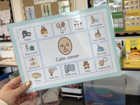 Calm Corner Communication Board