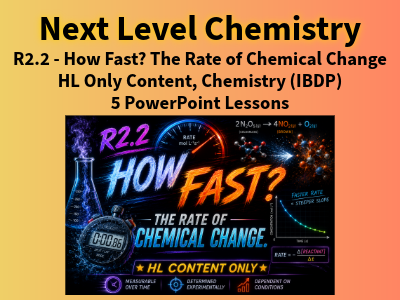BUNDLE R2.2 How Fast? The Rate of Chemical Change, HL Content Only (IBDP Chemistry)