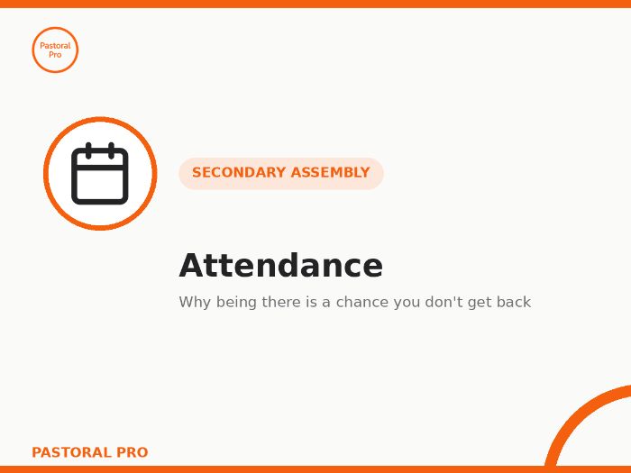 Attendance Assembly — Ready-to-Deliver Secondary PowerPoint