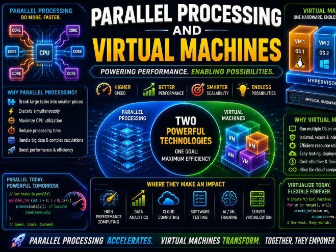 Parallel Processing and Virtual Machines | CS PPT +Worksheets +Activity + Mcq Quiz + Answers_Marking