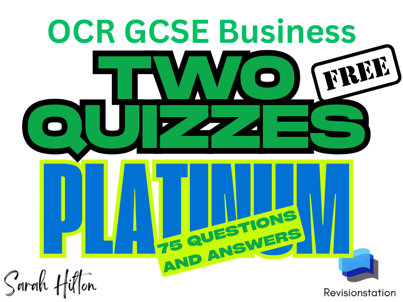 FREE OCR GCSE Business - two complete quizzes with answers (covers whole syllabus) 75 questions