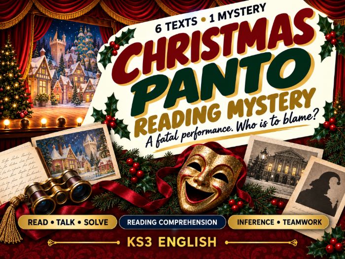 Christmas Panto Reading Mystery | KS3 Inference