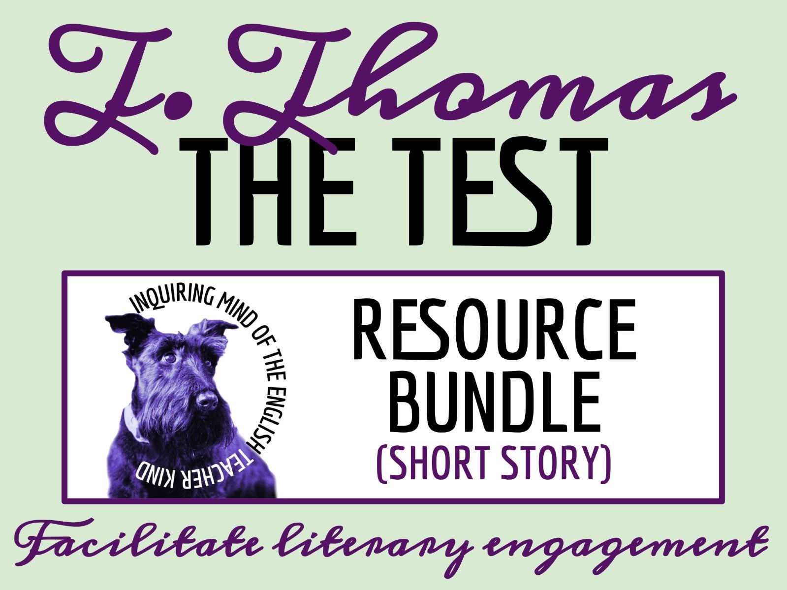 "The Test" by Theodore Thomas Quiz, Analysis Worksheet, and Vocabulary Activities