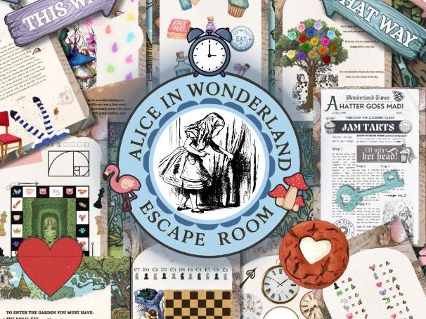 Alice in Wonderland Escape Room Game - KS1 - KS2