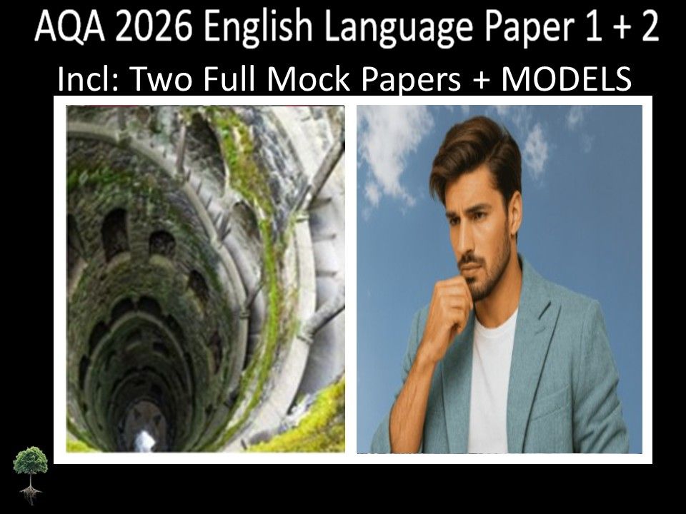 Two AQA 2026 English Language Paper 1 + 2 Mocks | MODELS