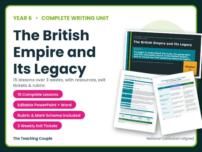 The British Empire and Its Legacy | Year 6 English Unit | 15 Complete Lessons + Resources