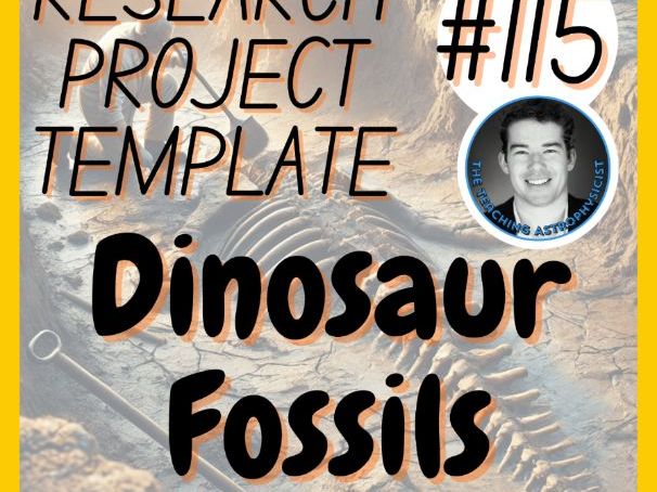Dinosaur Fossils | Earth Science Research Project Template | Digital + Print